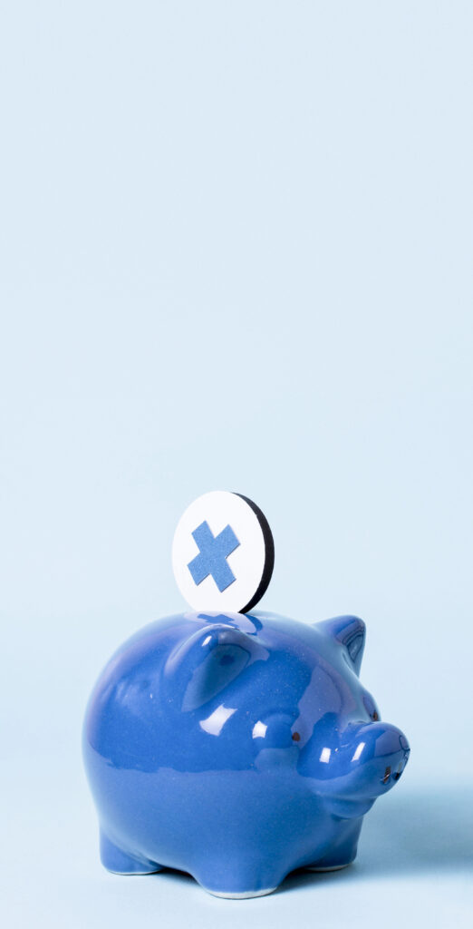 Blue piggybank